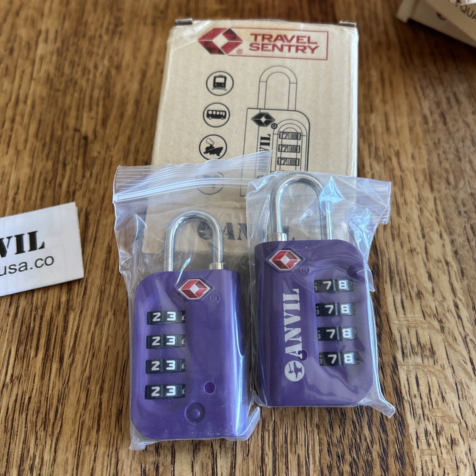 Tsa Approved Travel Luggage Locks (2) Pack Yellow Anvil Travel Sentry.